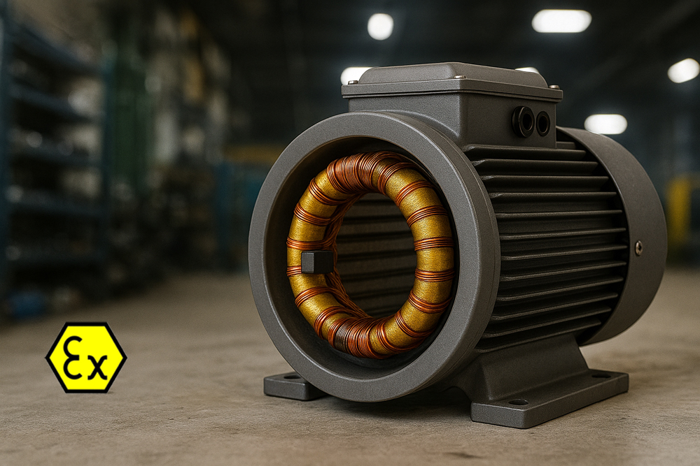 BLOG stator winding motor 3d with background